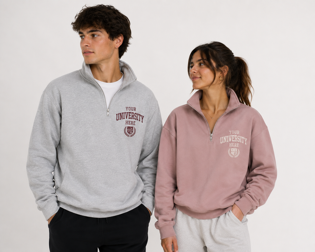 Fleece Quarter Zip Sweatshirt