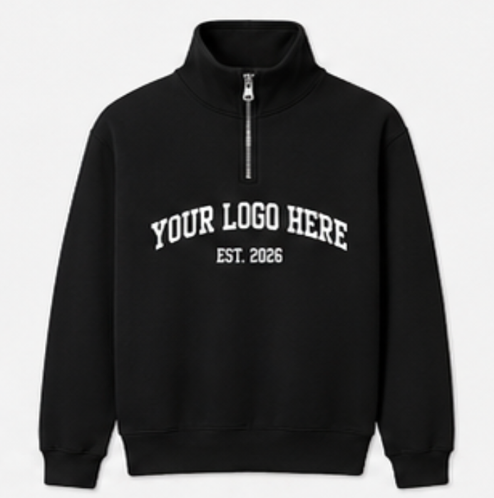 Fleece Quarter Zip Sweatshirt