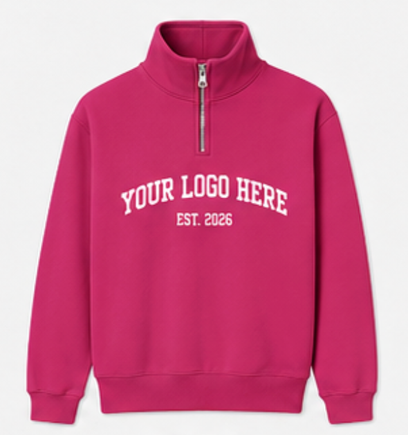 Fleece Quarter Zip Sweatshirt