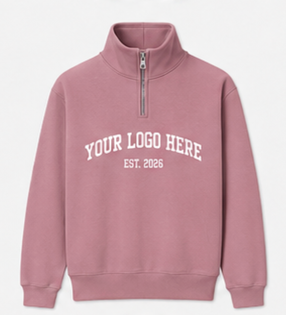Fleece Quarter Zip Sweatshirt