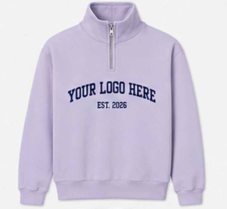 Fleece Quarter Zip Sweatshirt