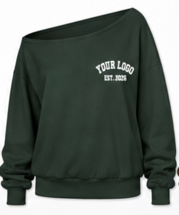 Off-Shoulder Sweatshirt